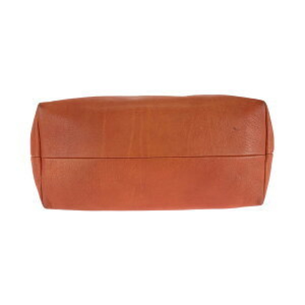 GUCCI Bamboo Python Orange Handbag Tote Bag
